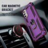 PUSHIMEI for Moto G Stylus 5G 2022 Case with Screen Protector [Military Grade 16ft. Drop Tested] Magnetic Ring Holder Kickstand Protective Phone Case for Motorola Moto G Stylus 5G 2022, Purple - Thumbnail Image 3