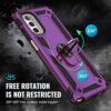 PUSHIMEI for Moto G Stylus 5G 2022 Case with Screen Protector [Military Grade 16ft. Drop Tested] Magnetic Ring Holder Kickstand Protective Phone Case for Motorola Moto G Stylus 5G 2022, Purple - Thumbnail Image 5