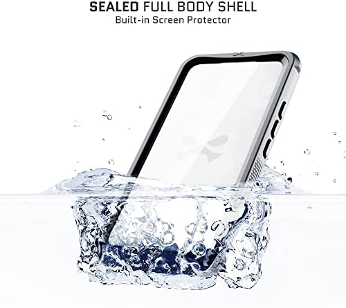 Ghostek NAUTICAL S22 Ultra Waterproof Case with Screen Camera Protector, Belt Clip Holster Heavy Duty Protective Full Body Phone Covers Designed for 2022 Samsung Galaxy S22 Ultra 5G (6.8 inch) (Clear) - Image 3