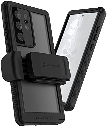 Ghostek NAUTICAL S22 Ultra Waterproof Case with Screen Camera Protector, Belt Clip Holster Heavy Duty Protective Full Body Phone Covers Designed for 2022 Samsung Galaxy S22 Ultra 5G (6.8 inch) (Clear) - Image 1
