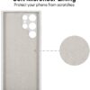 Varikke S22 Ultra Case Liquid Silicone, Skin Touch Galaxy S22 Ultra Case Silicone Gel Rubber with Soft Microfiber Lining, Slim Full Camera Protection Shockproof Phone Case for Samsung S22 Ultra, White - Thumbnail Image 3