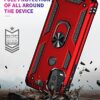 SunRemex Compatible for Moto G Stylus 5G Case with [2 Pack] HD Screen Protector. Kickstand [Military-Grade] 16ft Drop Tested Protective Cover for Motorola Moto G Stylus 5G 2021. (Red) - Thumbnail Image 4