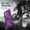 PUSHIMEI for Moto G Stylus 5G 2022 Case with Screen Protector [Military Grade 16ft. Drop Tested] Magnetic Ring Holder Kickstand Protective Phone Case for Motorola Moto G Stylus 5G 2022, Purple - Thumbnail Image 4