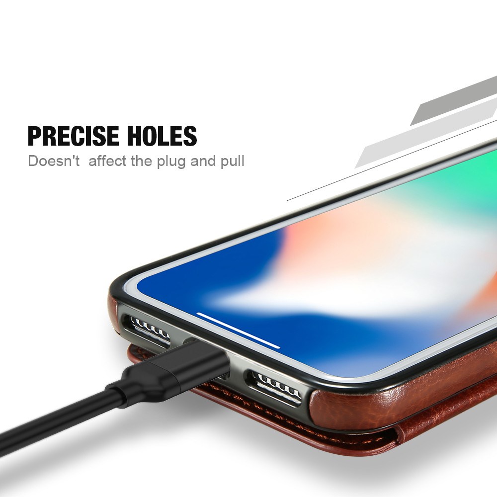 Luxury PU Flip Wallet Leather Case for iPhone XS Max XR 10 Multi Card Holders Phone Cases for iPhone  X 6 6s 7 8 Plus - Image 4