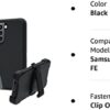 NUFR Samsung Galaxy S21 FE 5G Case, Heavy Duty case,[Military Grade Protective ][Shockproof] [Dropproof] [Dust-Proof], Compatible with (Black) - Thumbnail Image 8