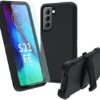 NUFR Samsung Galaxy S21 FE 5G Case, Heavy Duty case,[Military Grade Protective ][Shockproof] [Dropproof] [Dust-Proof], Compatible with (Black)