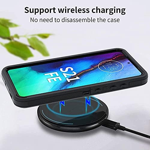 NUFR Samsung Galaxy S21 FE 5G Case, Heavy Duty case,[Military Grade Protective ][Shockproof] [Dropproof] [Dust-Proof], Compatible with (Black) - Image 5