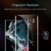[2+2 Pack] Galaxy S22 Ultra Screen Protector, 9H Tempered Glass, Ultrasonic Fingerprint Support, 3D Curved, HD Clear Scratch Resistant for Samsung Galaxy S22 Ultra 5G Glass Screen Protector - Thumbnail Image 6