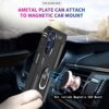 LeYi for Moto G Stylus 5G 2022 Case (NOT FIT 4G), Motorola G Stylus 5G Case 2022 with 2 Pcs Tempered Glass Screen Protector, Heavy Duty Protective Case with Magnetic Stand for Moto G Stylus 5G, Black - Thumbnail Image 4